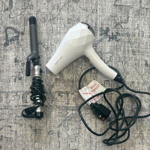 BLU Hair Dryer and Dark Gray Curling Iron